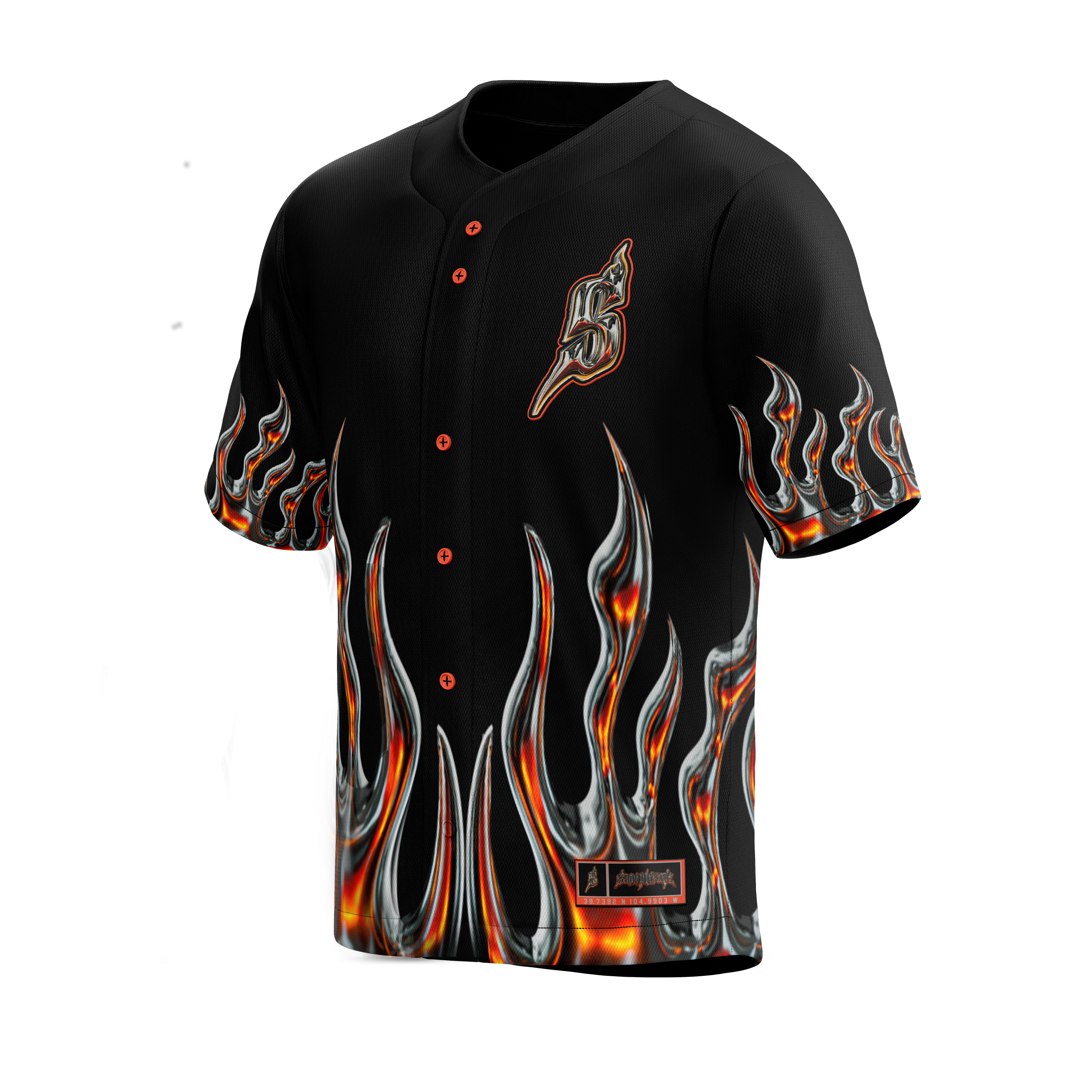 SAMPLIFIRE FLAME BASEBALL JERSEY