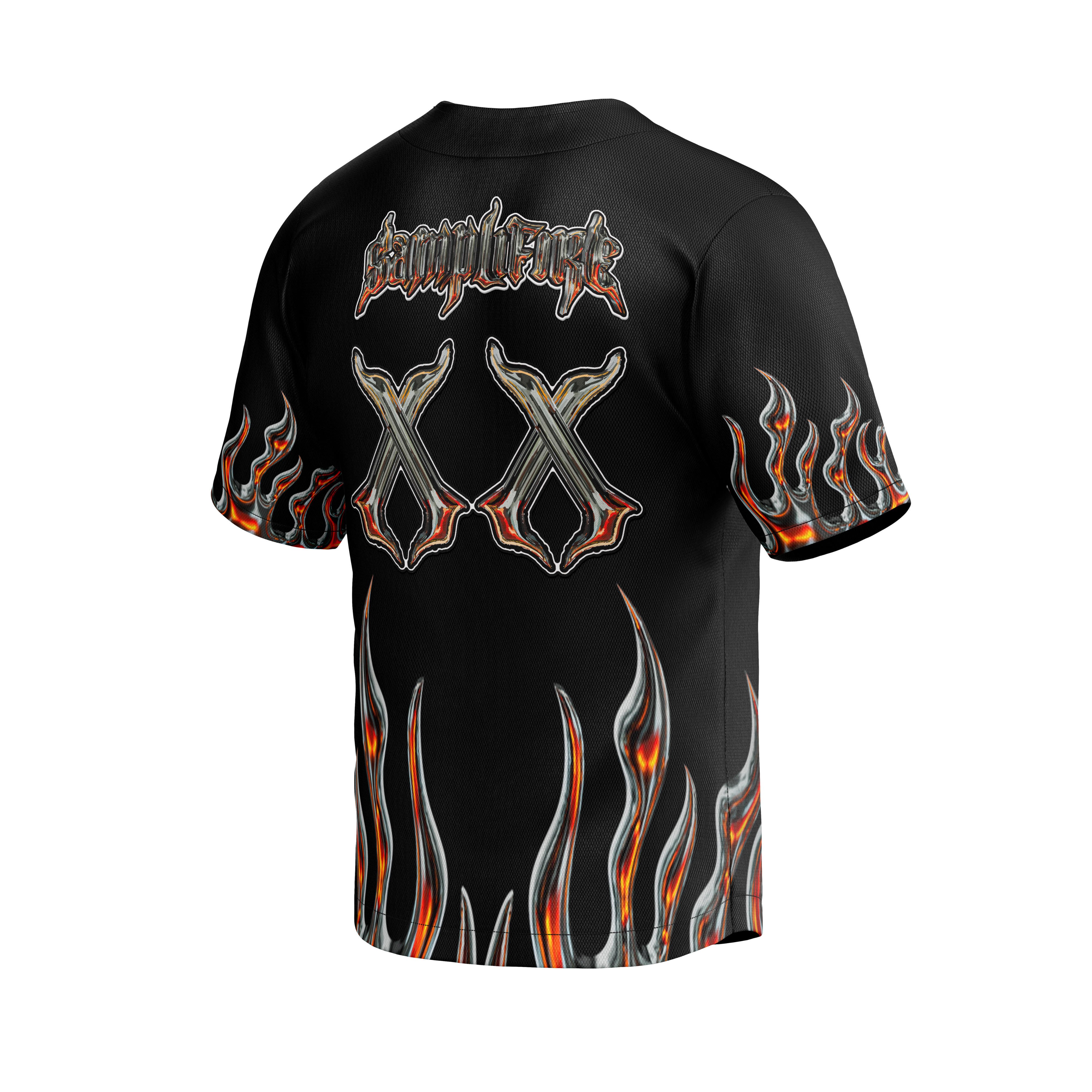 SAMPLIFIRE FLAME BASEBALL JERSEY